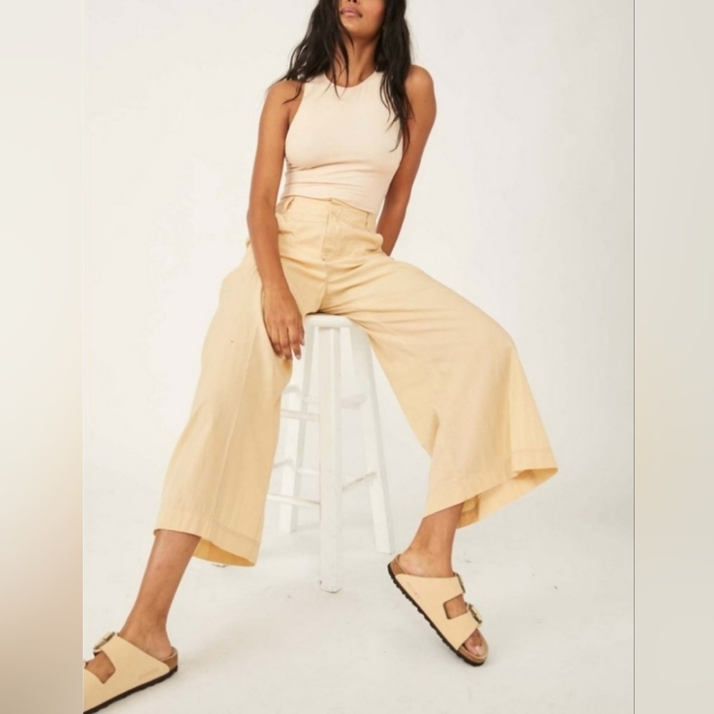 NWT Free People Menorca Cropped Pants, 12